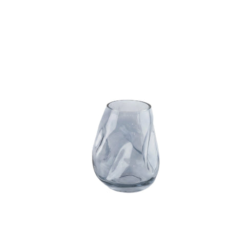 Adela, Vase, dia15xH18cm, Grey (grå)Metallic/Natural Grey/Silver