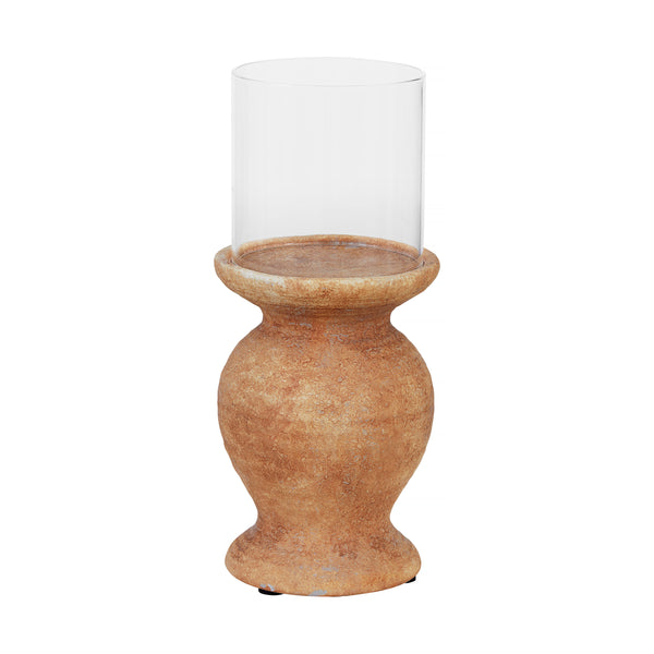 Thalia, Lantern, dia11.5xH27cm, Light Terracotta