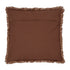 Freya, Cushion Cover, H50xW50cm, Cognac, Fringes