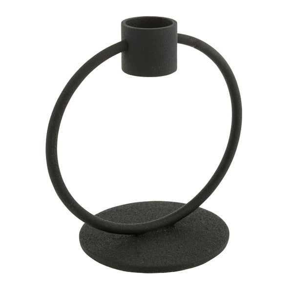 Sander, Candle Holder, H10.9xW7xD10 cm, Black