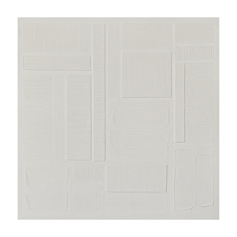 April, 3D, Foam, H90xW90xD3cm, Crisp white