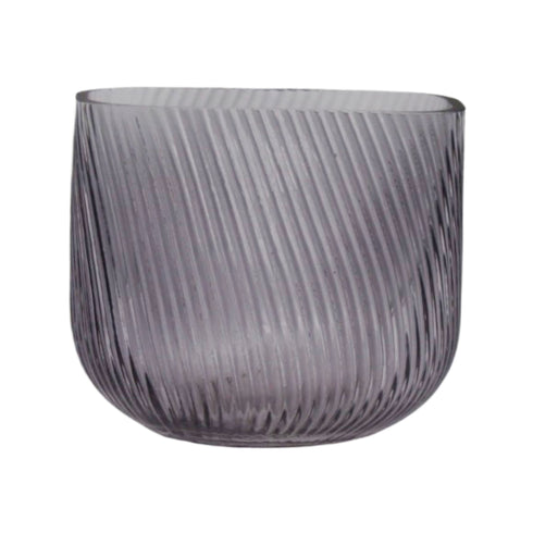 Bliss , Candle Holder, dia14xH12,5cm, Grey