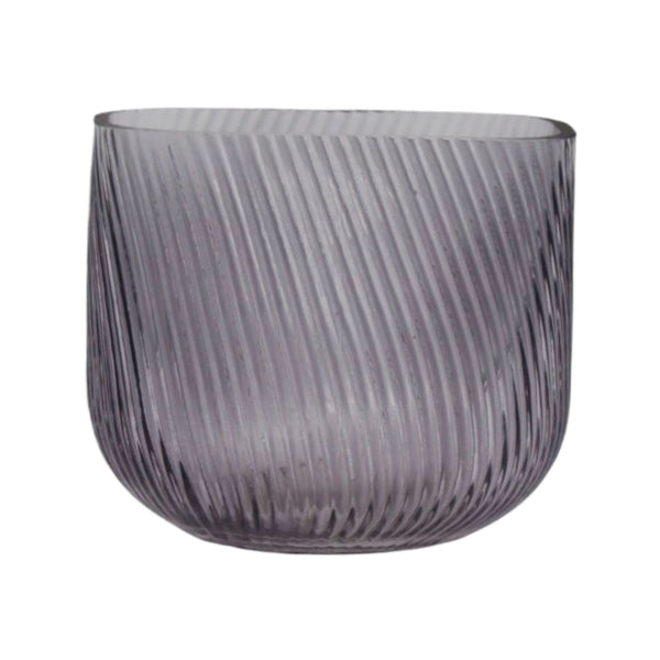 Bliss , Candle Holder, dia14xH12,5cm, Grey