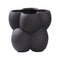 Limestone, Vase, dia18.5xH18xW18.5cm, Black (svart)