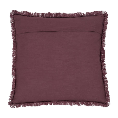 Freya, Cushion Cover, H50xW50cm, Plum, Fringes