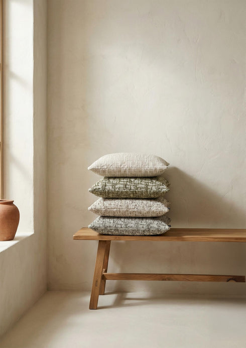 Hush, Cushion cover, L45xW45cm, White