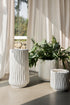 April, Vase, dia25,5xH45cm, Crisp White