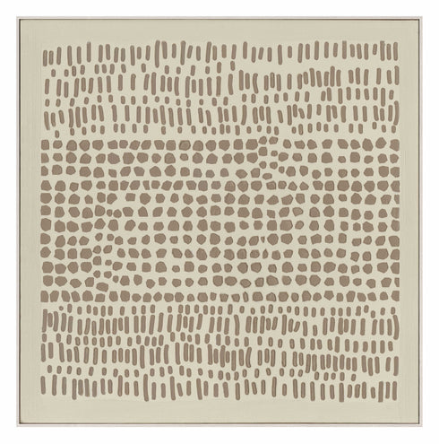 Linde, Hand Painting, H100xW100xD3,8cm, Beige