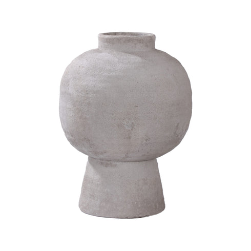 Oasis, Vase, dia25xH33cm, Sandy Grey
