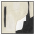 Madre, Hand Painting, H100xW100xD3,8cm, Black/White