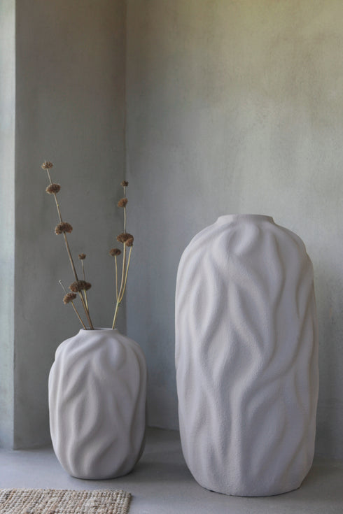Senso, Vase, dia37xH69cm, Sand