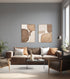 Ellis, Painting, H120xW90xD3,8cm, Light brown