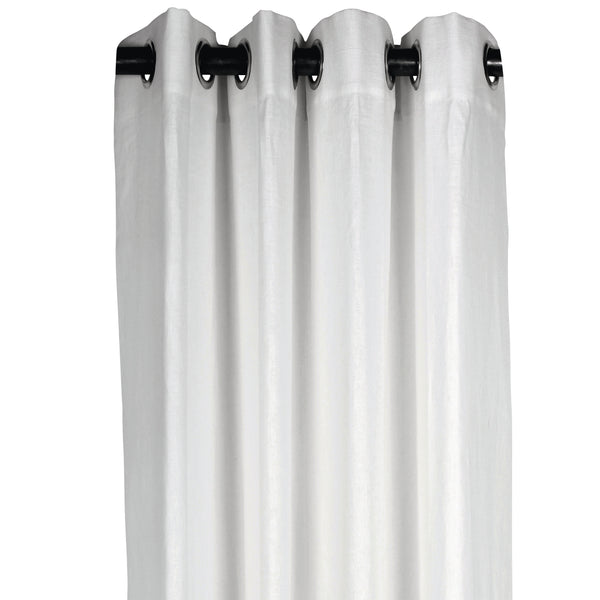 Linnea, Curtain, Crisp White, 140x250cm, Eyelets