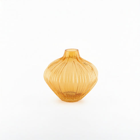 Grace, Vase, dia22xH20cm, Brown (brun)/Genuine Brown/Natural Brown