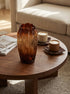 Alice, Vase, dia17xH35cm, Amber (bärnsten)/Burnt Gold
