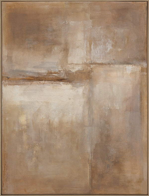 Marsh, Painting, H120xW90xD3,8cm,  Rusty/Russet