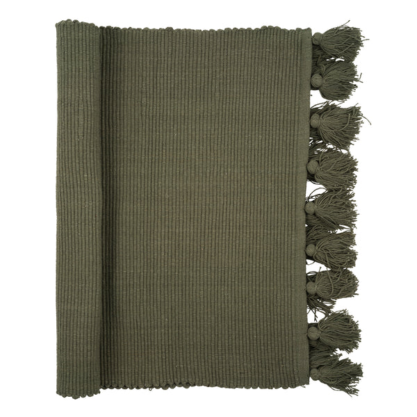 Homer, Carpet, W70xL200cm, Vetiver Green, Tassels