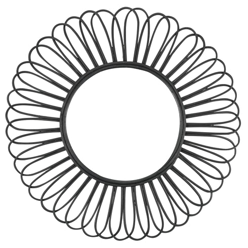 Fuse, Mirror, H80xW80xD3cm, Black