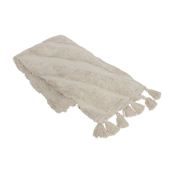 Bohemian, Throw, W130xL150 cm, Natural, Thassel