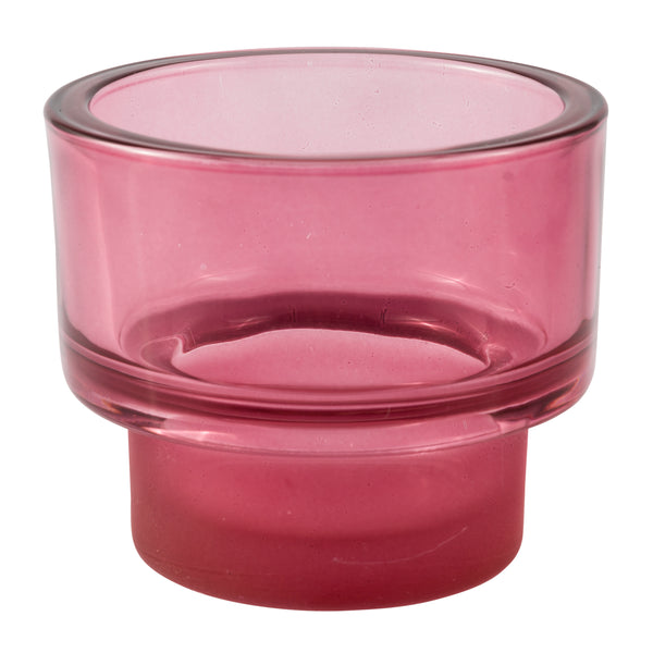 Layer, Candle Holder, dia8.5xH7.5cm, Dark Pink