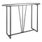 Imagine, Side Table, H80.5xW114.5xD30cm, Silver/Black