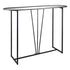 Imagine, Side Table, H80.5xW114.5xD30cm, Silver/Black