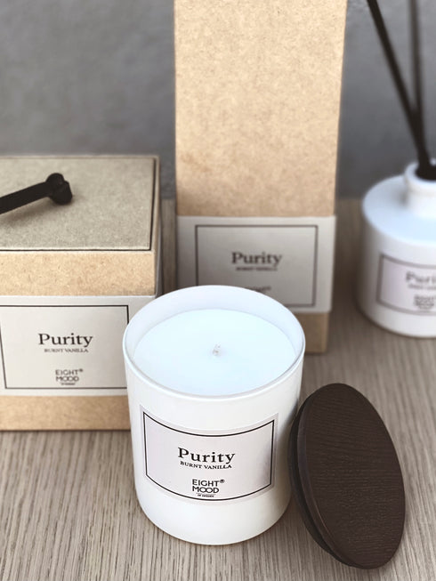 Purity Burnt Vanilla, Scented Candle, H12xW9.8xD9.8cm