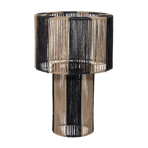 Tournelle, Lamp Shade, dia37xH57cm, Natural/Black