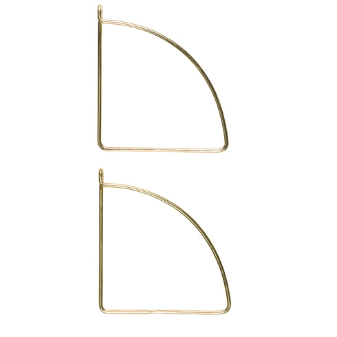 Archibald, Console, H23xW2xD21 cm, Gold, 2-pack