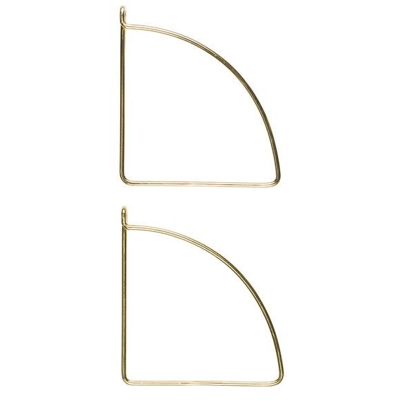 Archibald, Console, H23xW2xD21 cm, Gold, 2-pack