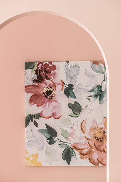 Rosetta, Print Art, H90xW90xD2.7cm, White MuLighti