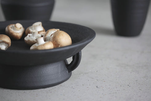 Crafted, Platter, dia36xH11cm, Black