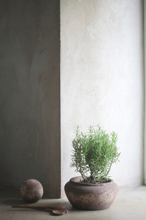 Athena, Pot, dia28xH15cm, Brown