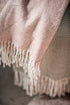 Trudy, Throw, W130xL150cm, Light Pink/Off White, Fringes